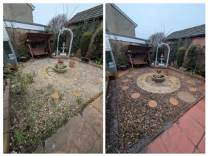 Pressure wash and weeding